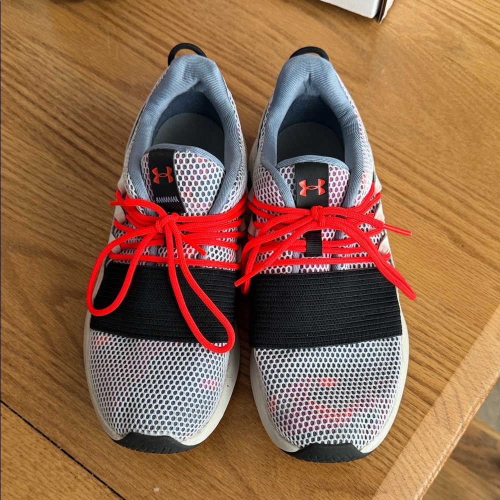 Under Armour Red and Black Mesh Sneakers